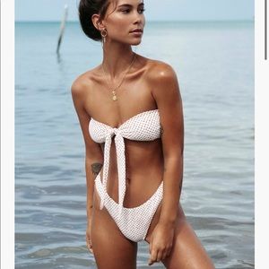 NEW Billabong Bandeau Square Neck Bikini Top